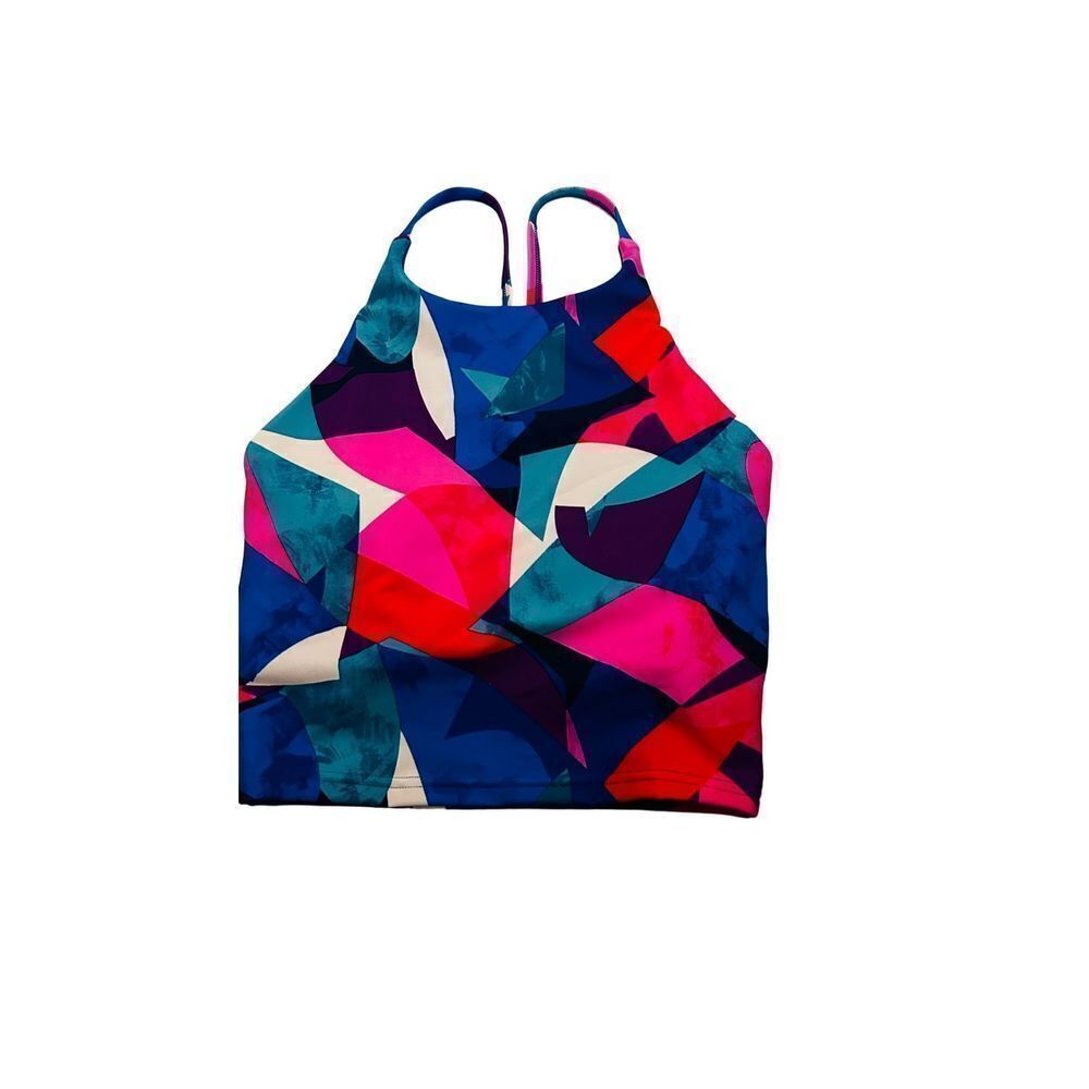 Old  navy active women sports bra pull over multicolor removable padding…